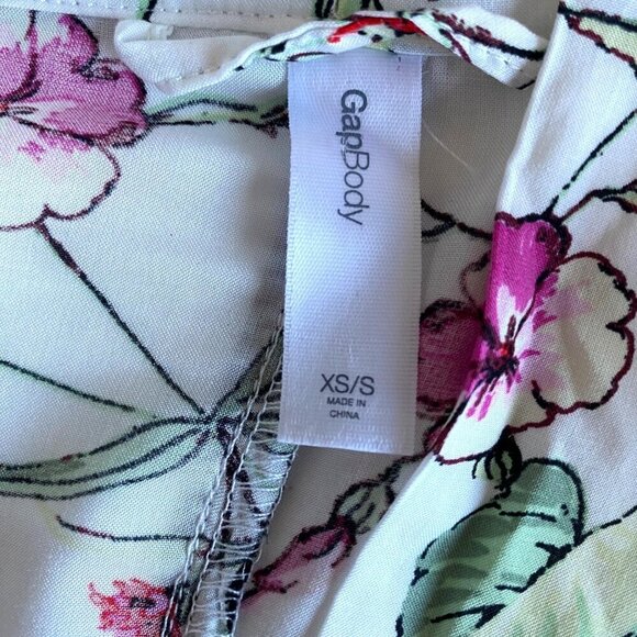 GapBody  Kimono Robe With Pockets & Tassels‎ XS/S Cottagecore Floral - Picture 4 of 10